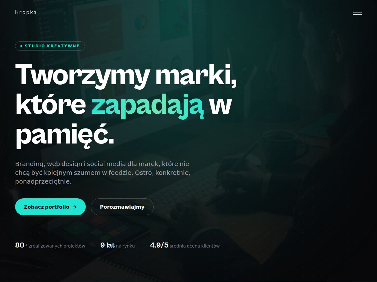 Szablon strony: Studio kreatywne — WebSimply