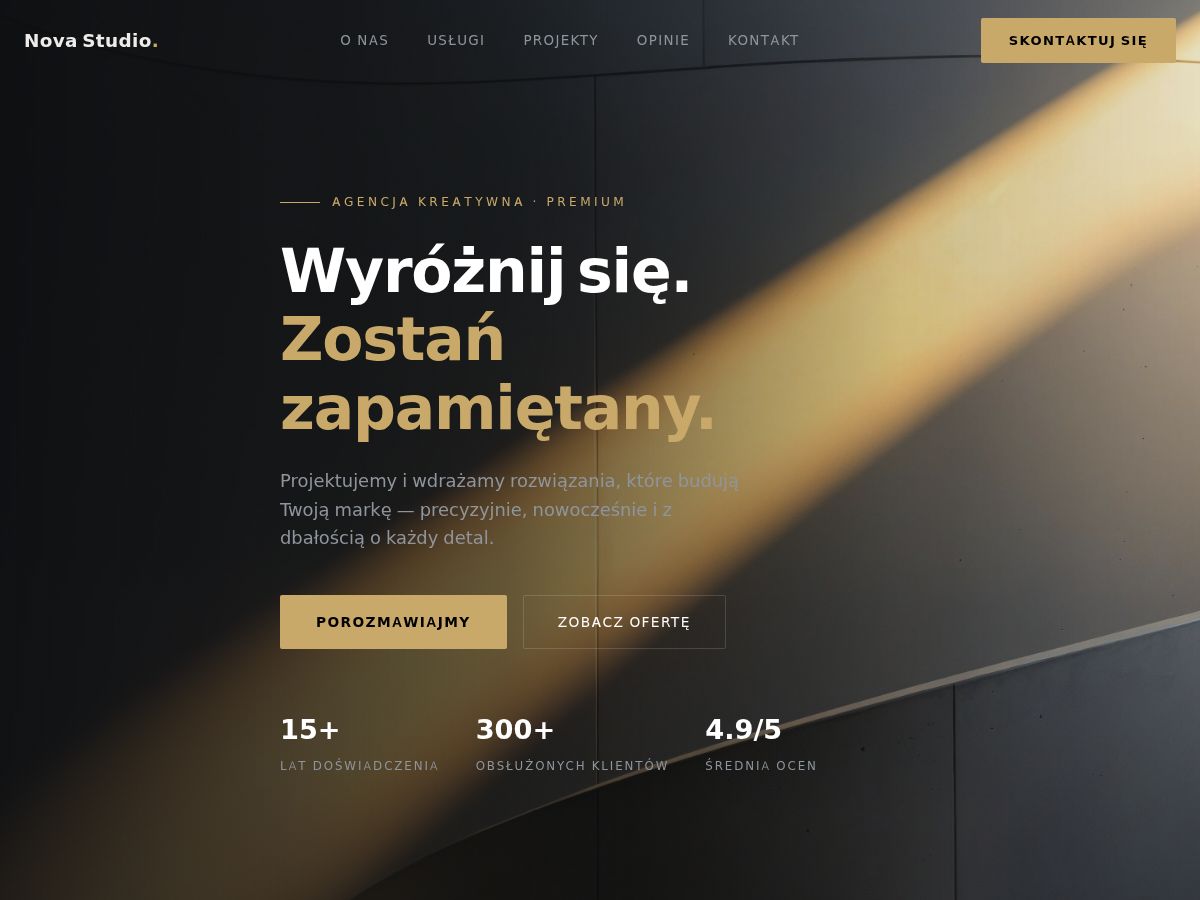 Szablon strony: Uniwersalna premium — WebSimply