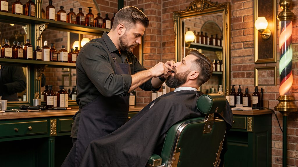 Wnętrze salonu fryzjerskiego Cięcie i Brzytwa