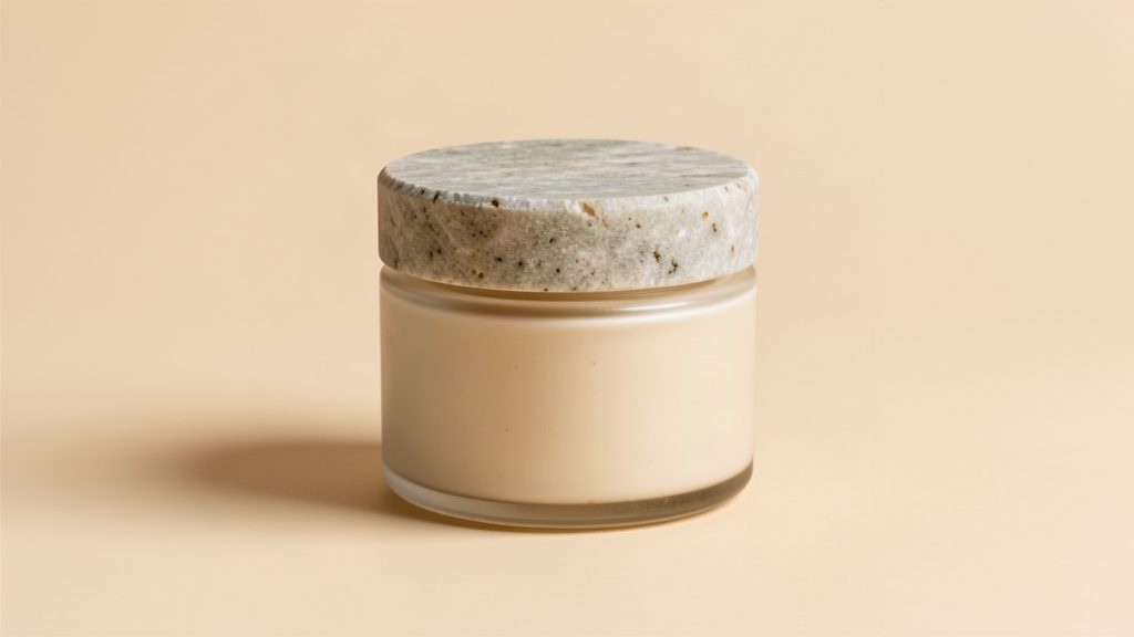 Kosmetyk naturalny w opakowaniu, packshot na jasnym tle