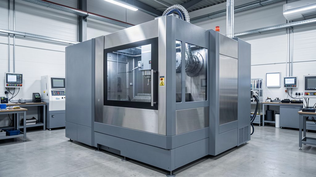 Hala produkcyjna z maszynami CNC