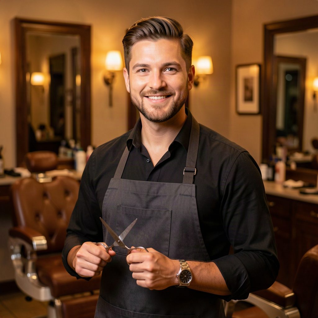 Tomasz Nowak, barber stylista