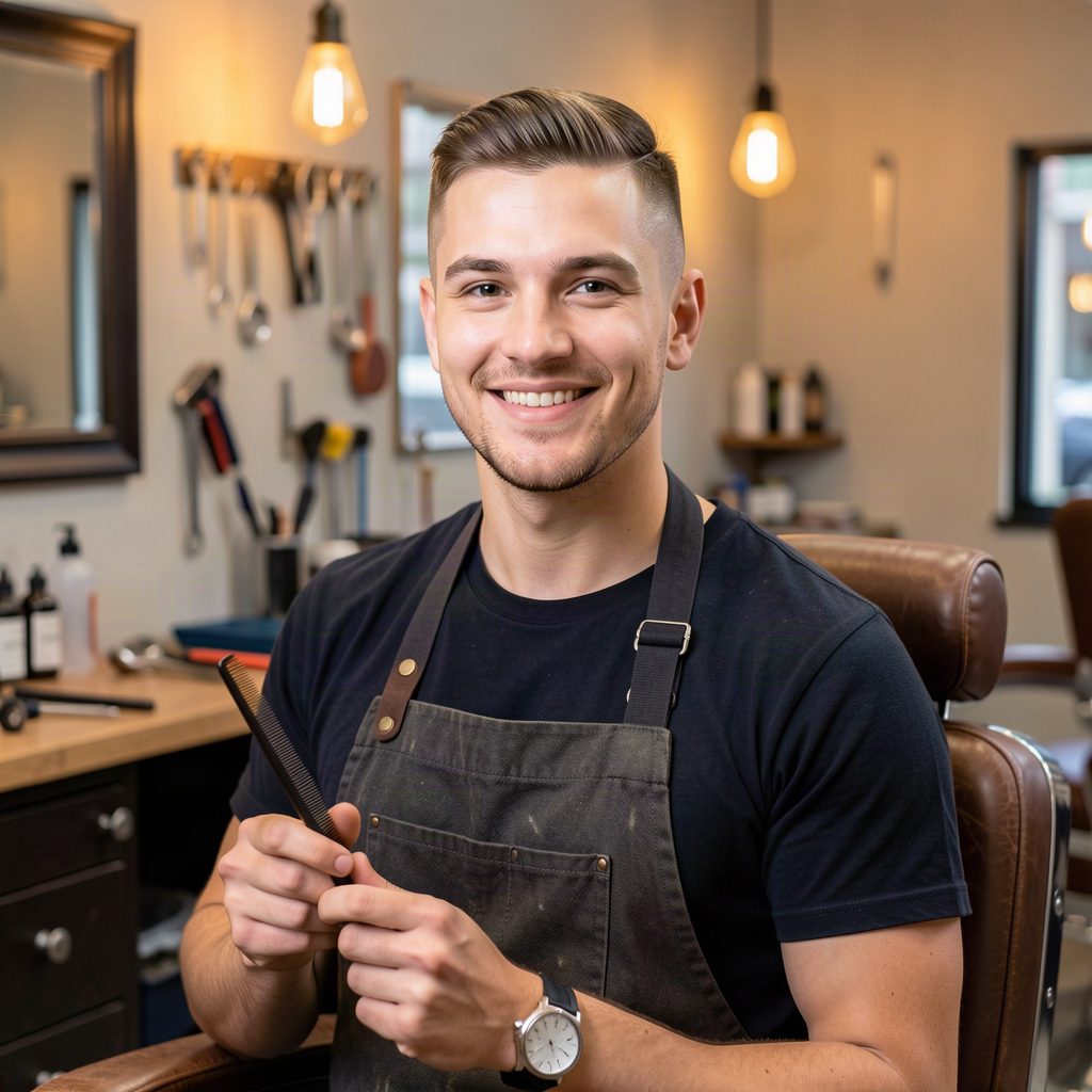 Adam Wiśniewski, barber junior